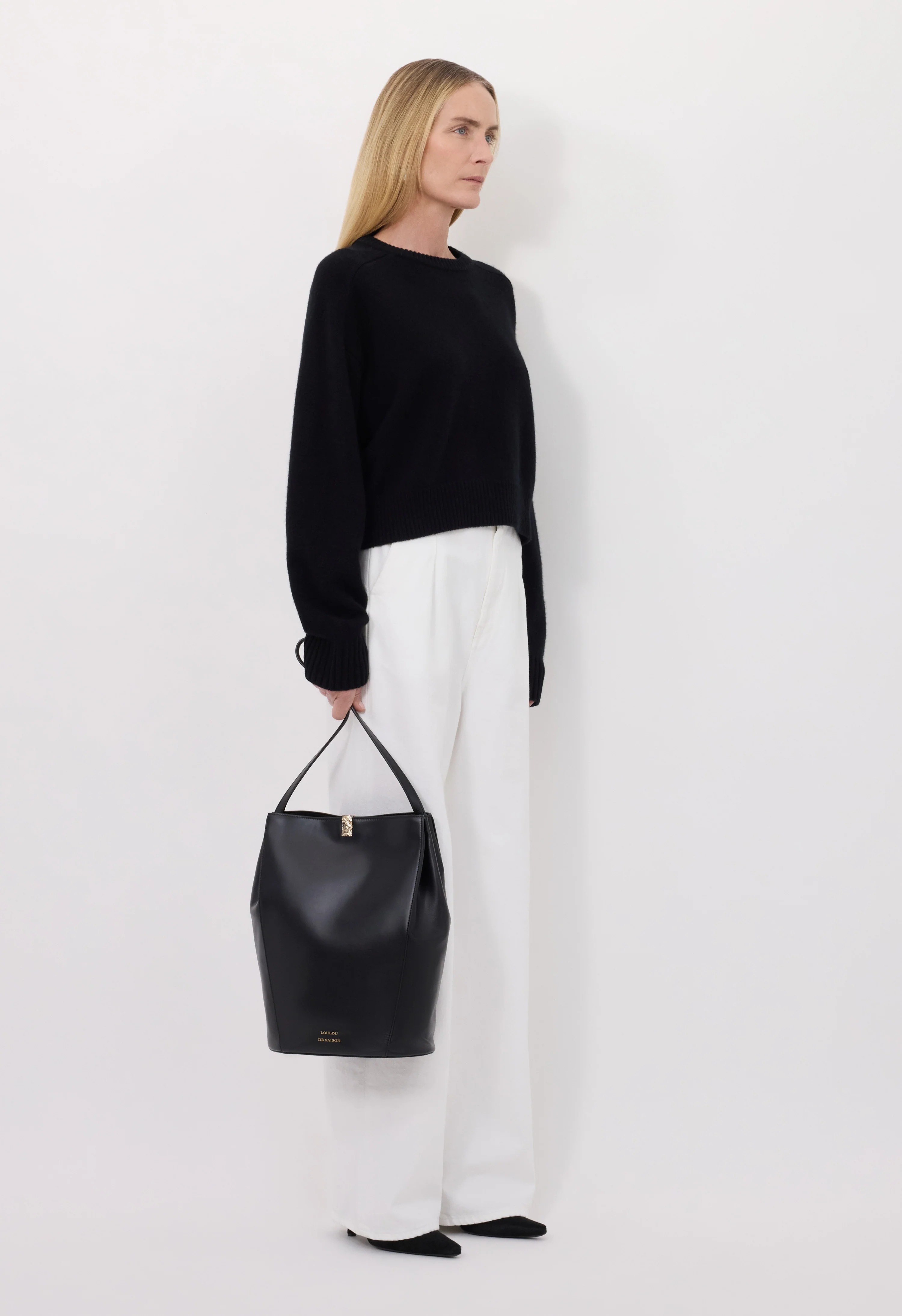 Loulou De Saison Bruzzi Sweater Woman Black In Black