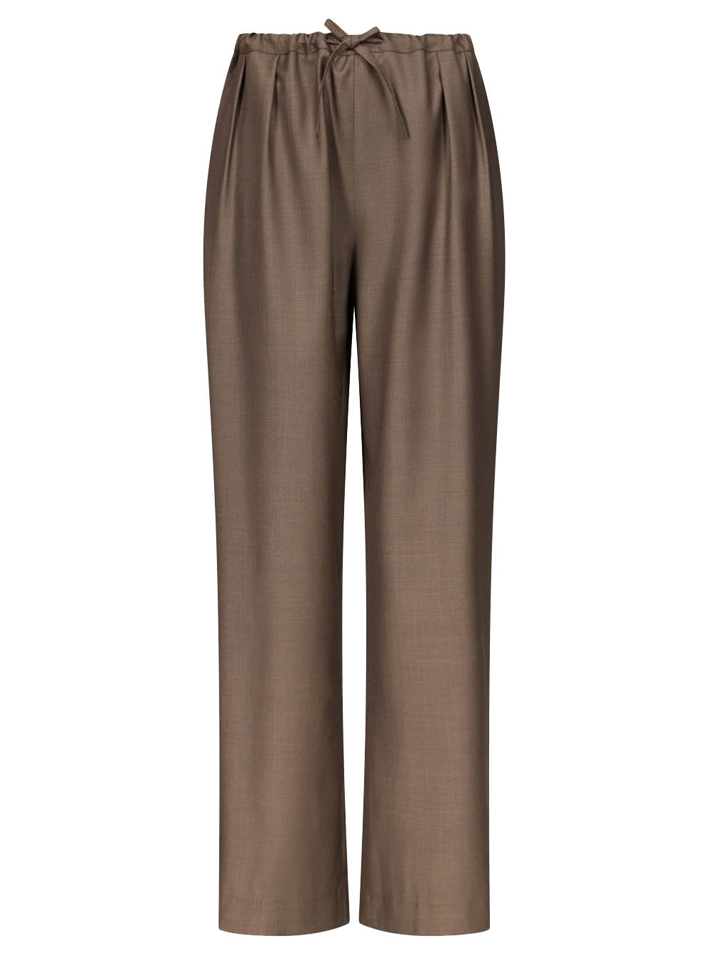 Loulou De Saison Cove Pants Woman Brown In Brown