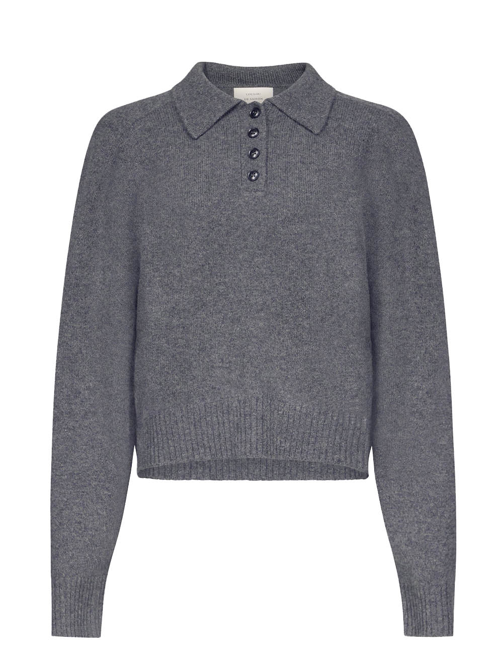 Loulou De Saison Homere Polo Woman Anthracite In Gray