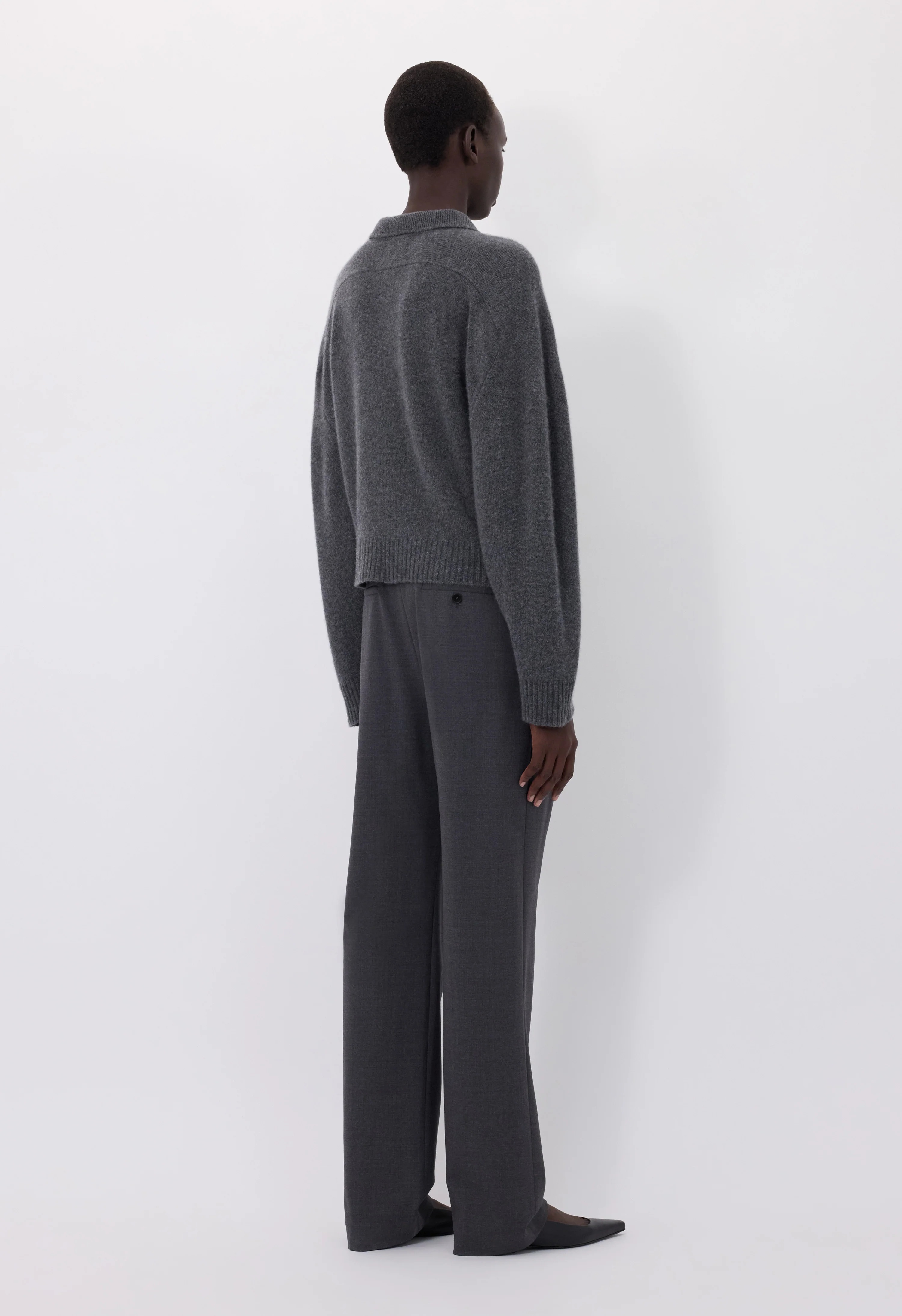 Loulou De Saison Homere Polo Woman Anthracite In Gray