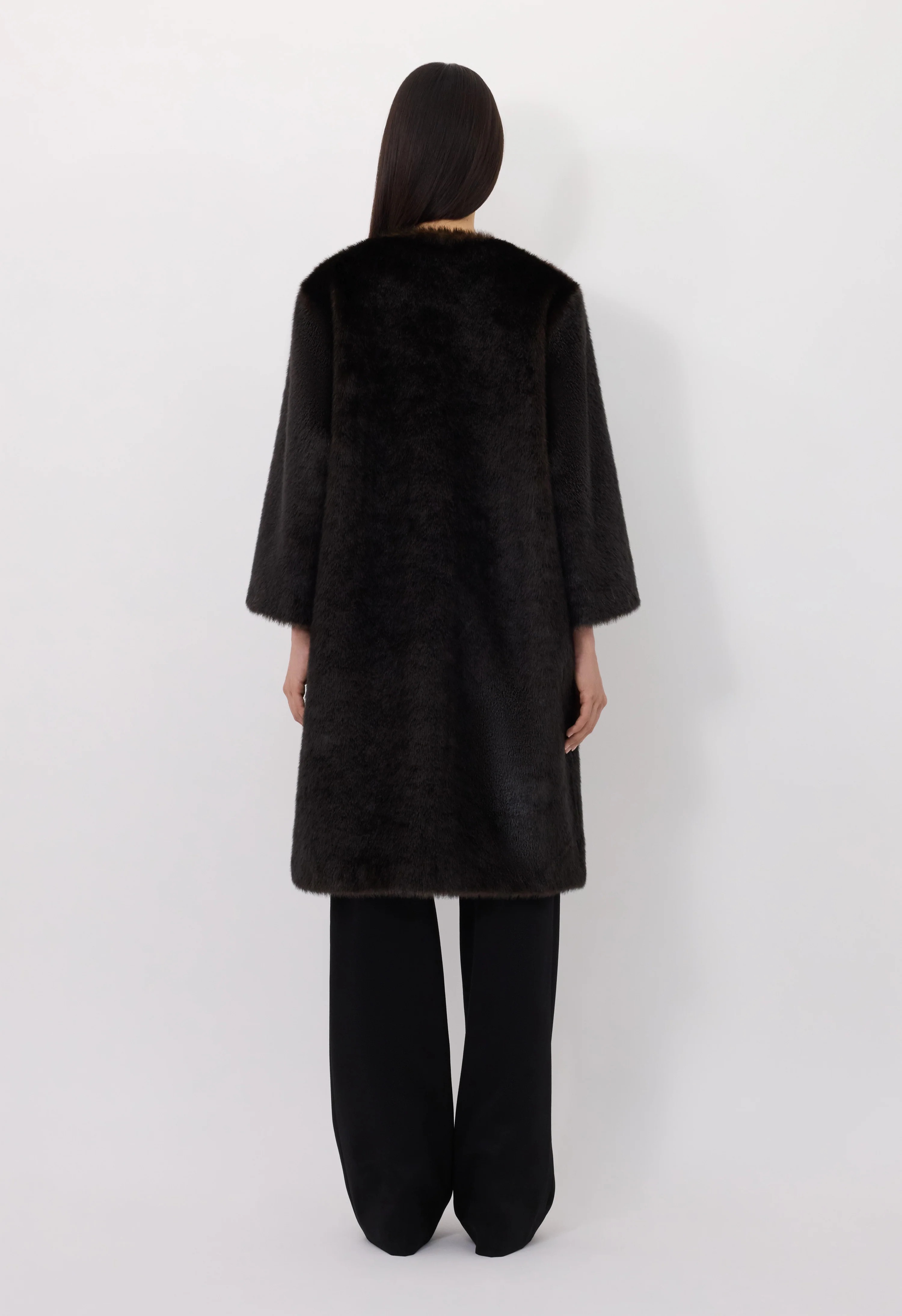 Loulou De Saison Moore Coat Woman Dark Brown In Brown