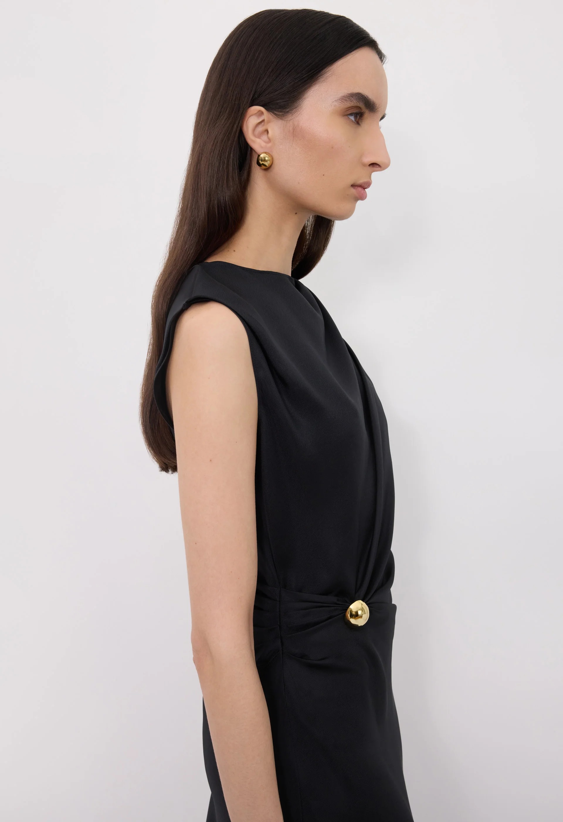 Loulou De Saison Roan Metal-ornament Silk Dress