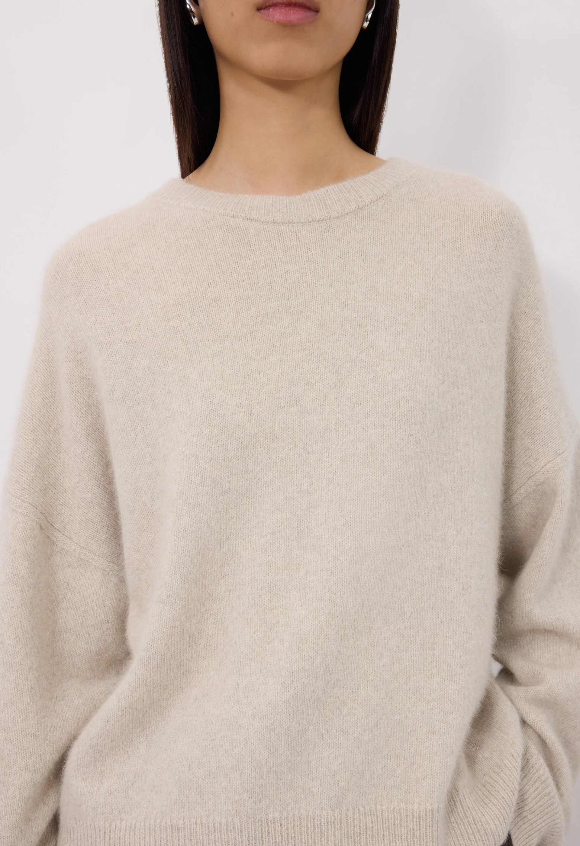 Loulou De Saison Tristan Sweater Woman Stone In Neutral