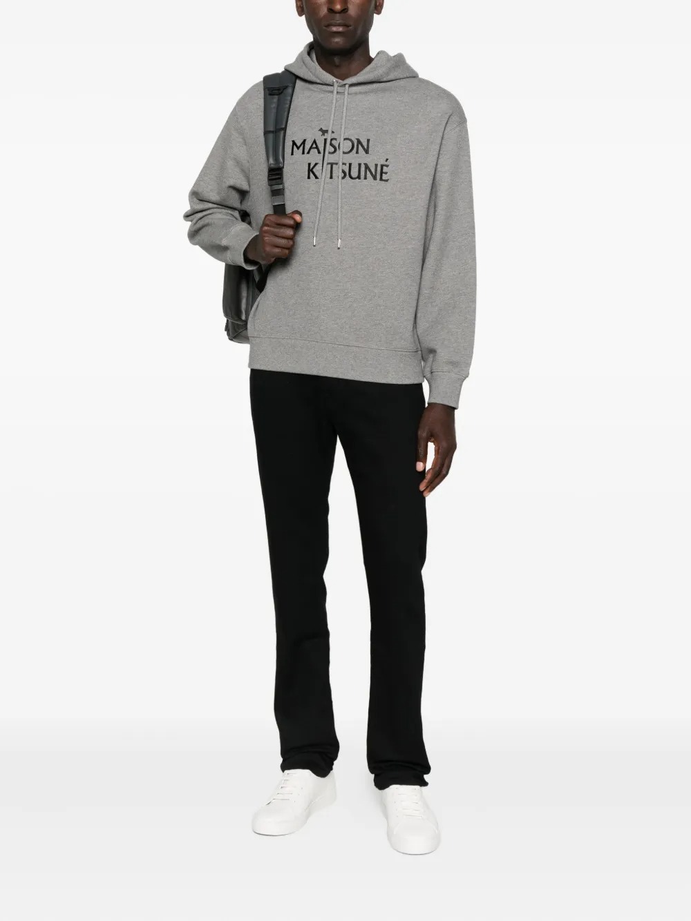 Maison Kitsuné Mk Pillar Comfort Hoodie In Gray