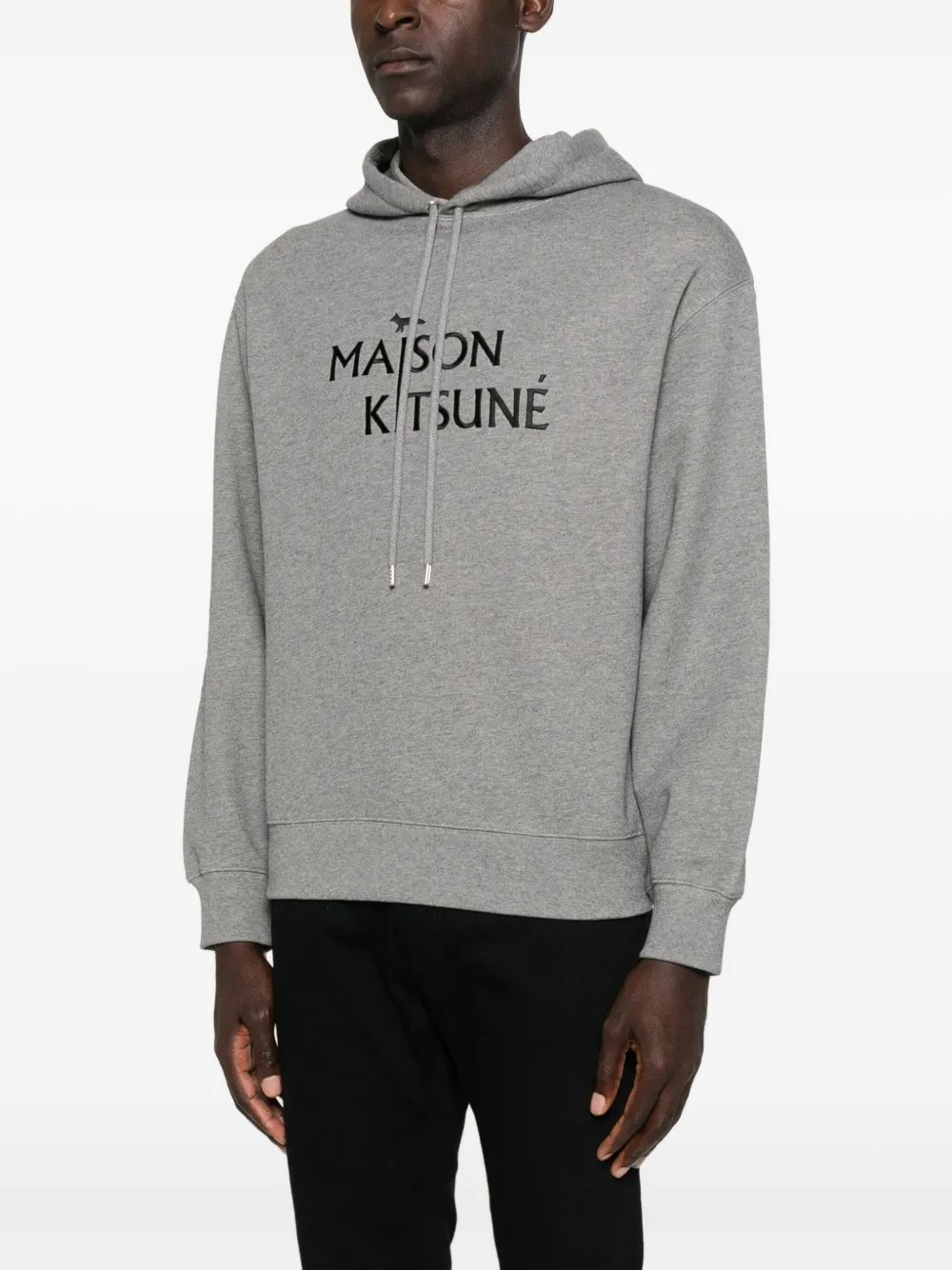 Maison Kitsuné Mk Pillar Comfort Hoodie In Gray