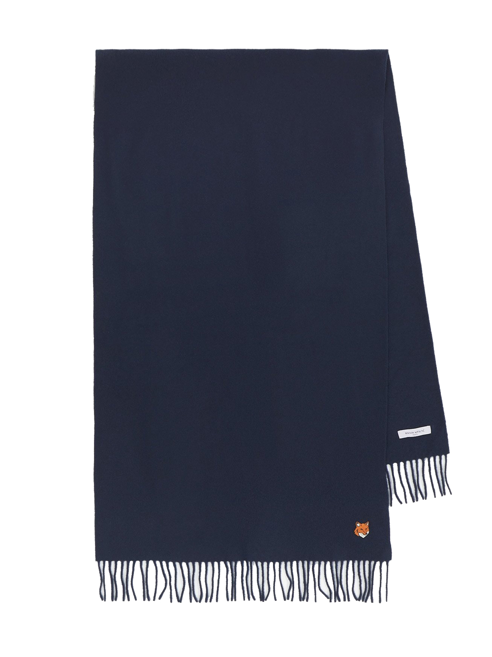 Maison Kitsuné Fox Head Scarf In Blue