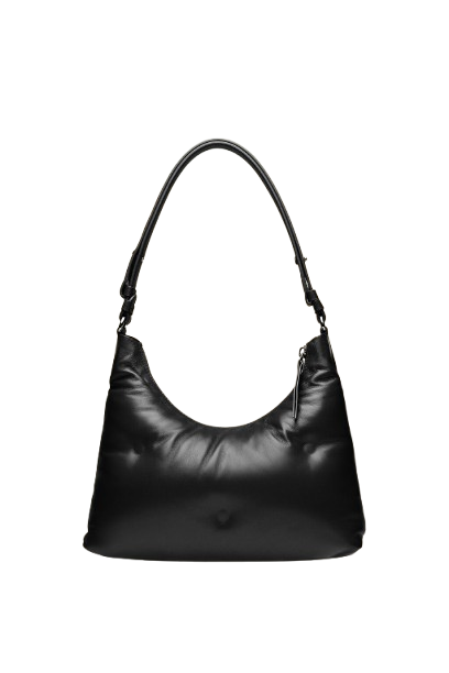 Maison Margiela Glam Slam Hobo Small Bag Woman Black In Black