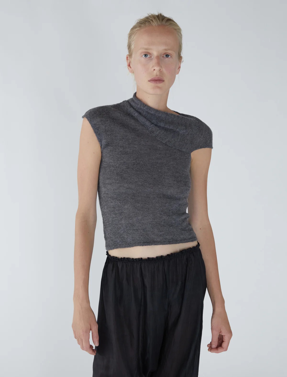 Paloma Wool Aurum Top Woman Dark Grey In Gray