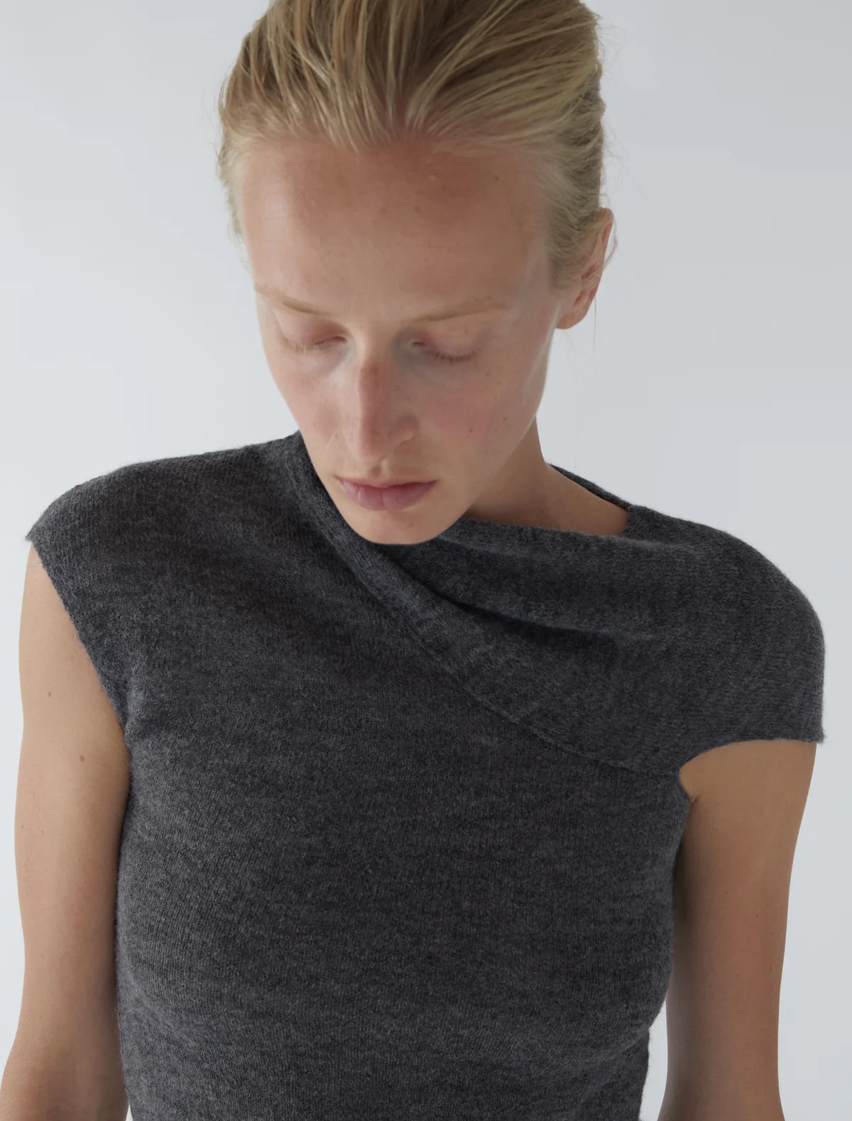 Paloma Wool Aurum Top Woman Dark Grey In Gray