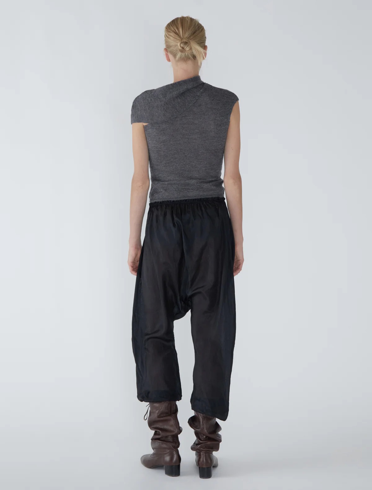 Paloma Wool Aurum Top Woman Dark Grey In Gray