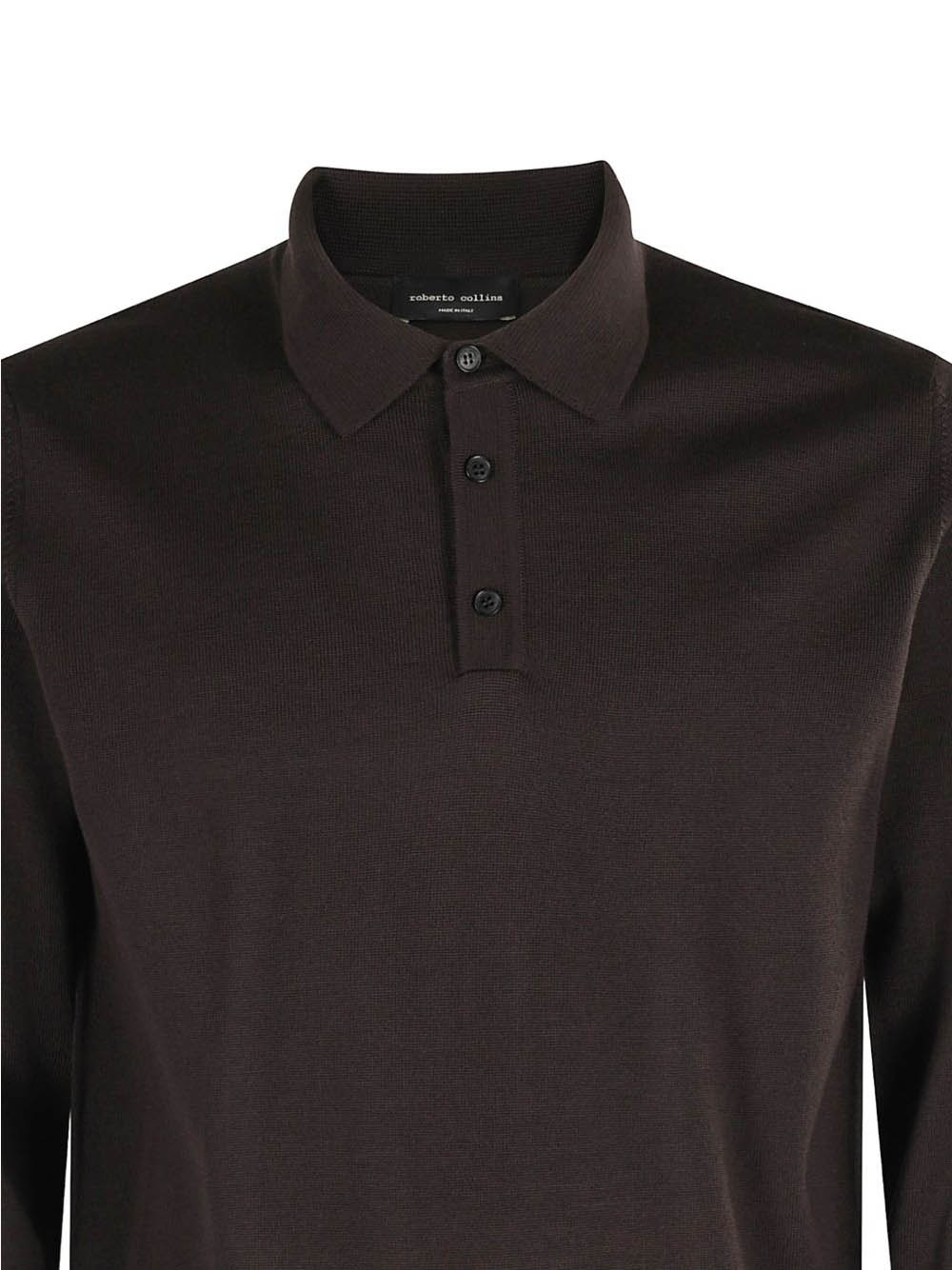Roberto Collina Polo Sweater In Brown