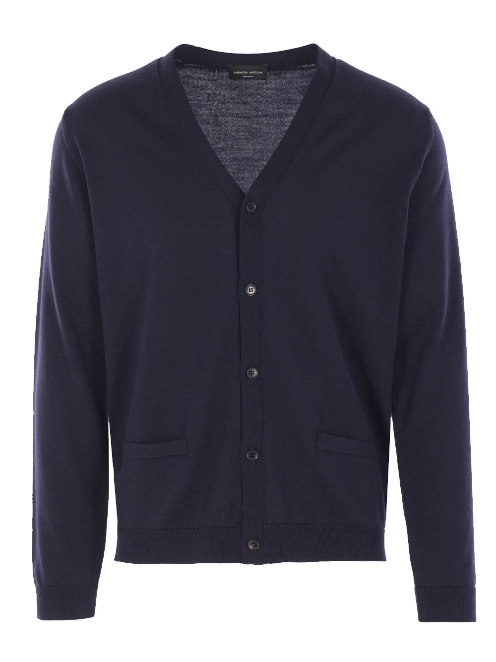 Roberto Collina Knitted Cardigan In Blue