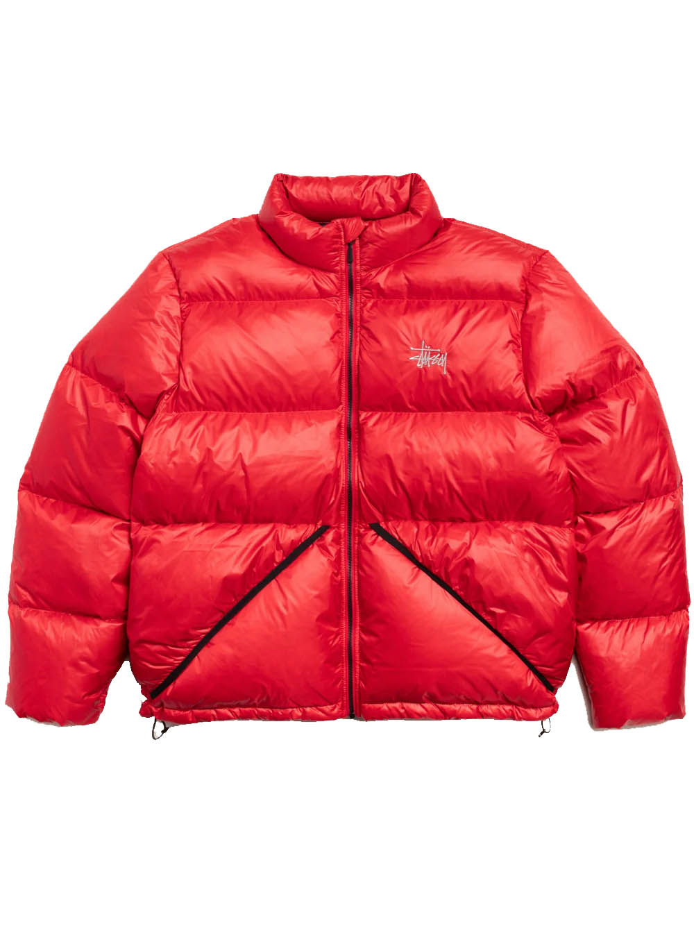 Stussy Micro Ropstop Down Jacket In Red