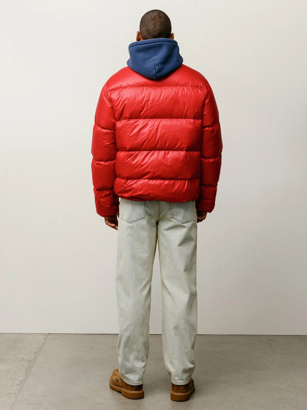 Stussy Micro Ropstop Down Jacket In Red