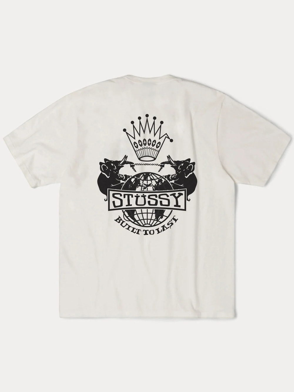 Stussy Built To Last Tee Pigmenr Dyed In White