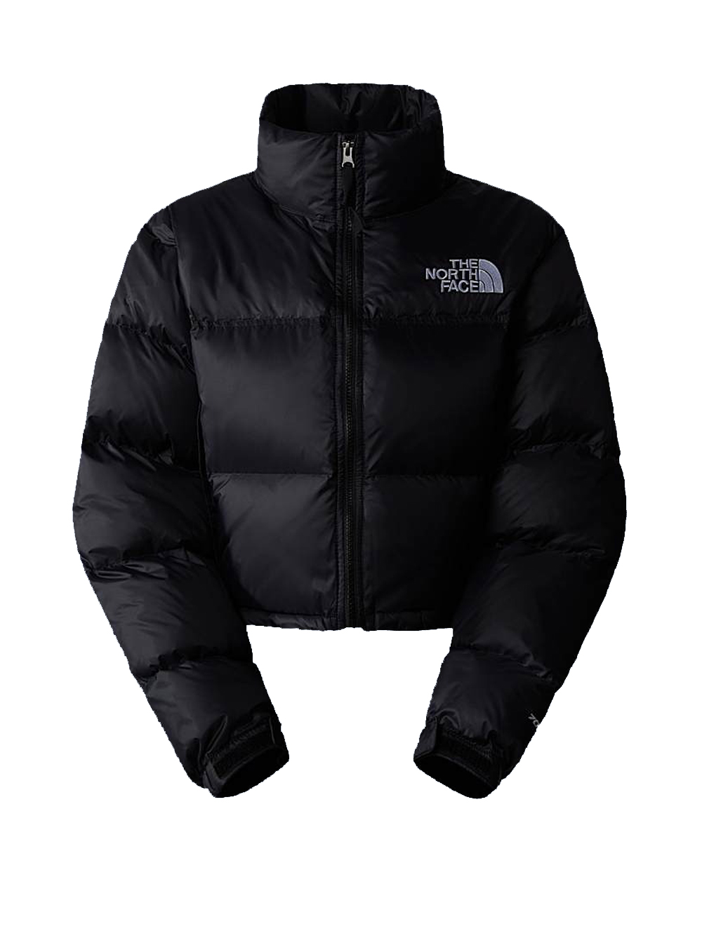 The North Face Nuptse Short Down Jacket Woman Black In Black