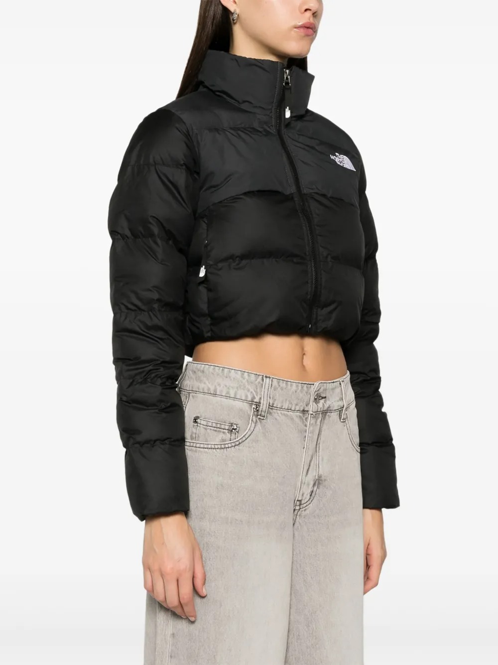 The North Face Saikuru Cropped Jacket Woman Black In Black