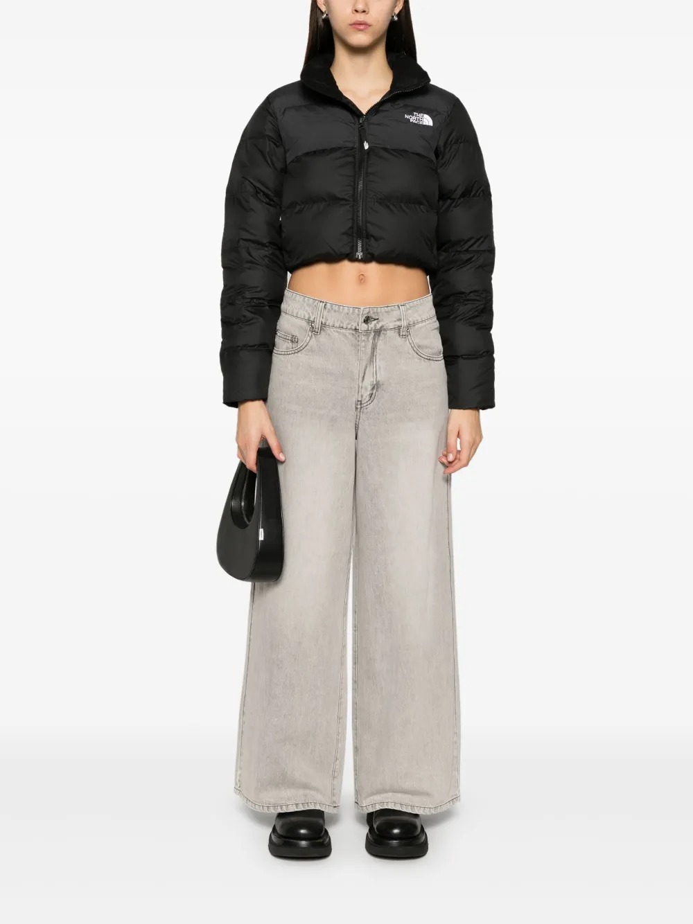 The North Face Saikuru Cropped Jacket Woman Black In Black