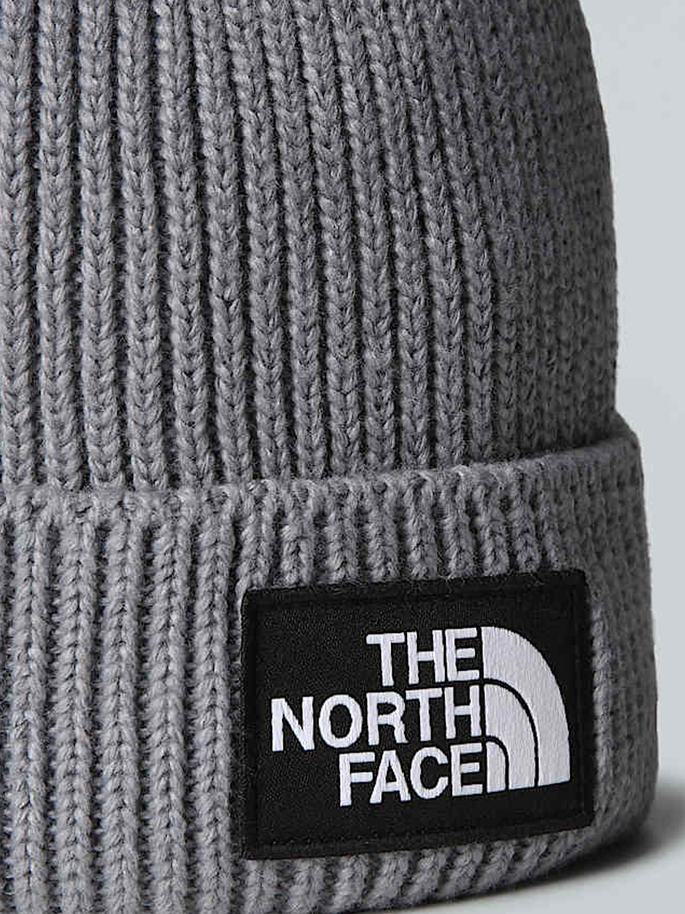 The North Face Beanie Hat Logo Box In Gray