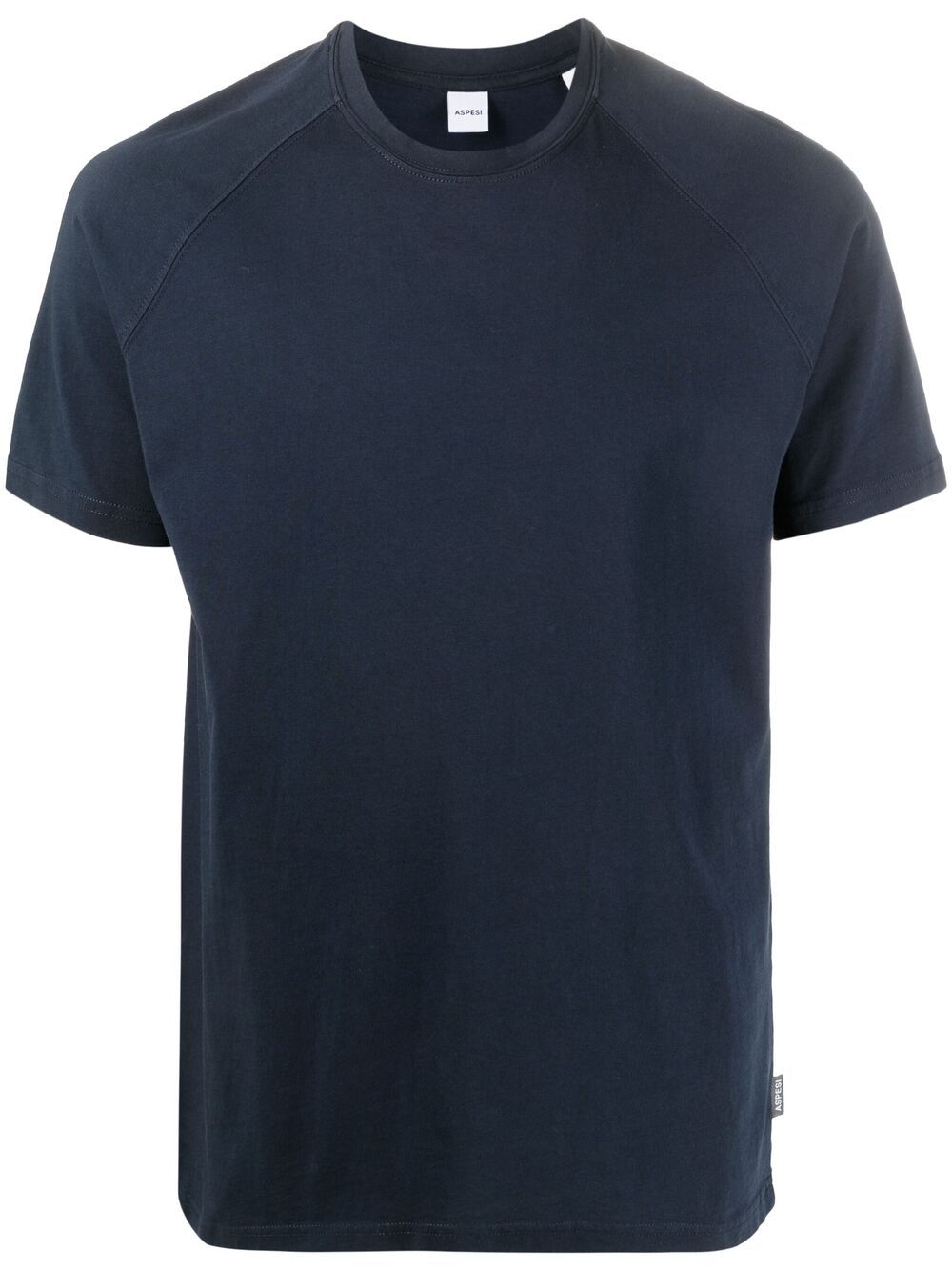 Crew Neck T Shirt Aspesi Crewneck T-shirt Man Navy ASPESI D —