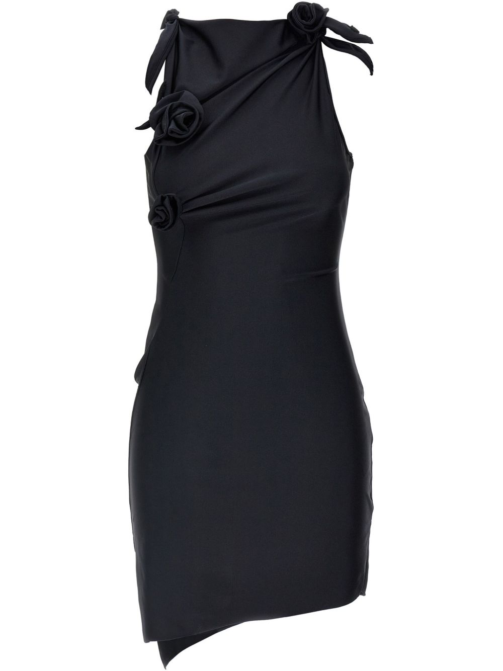asymmetric flower mini dress donna black - COPERNI - d — 2