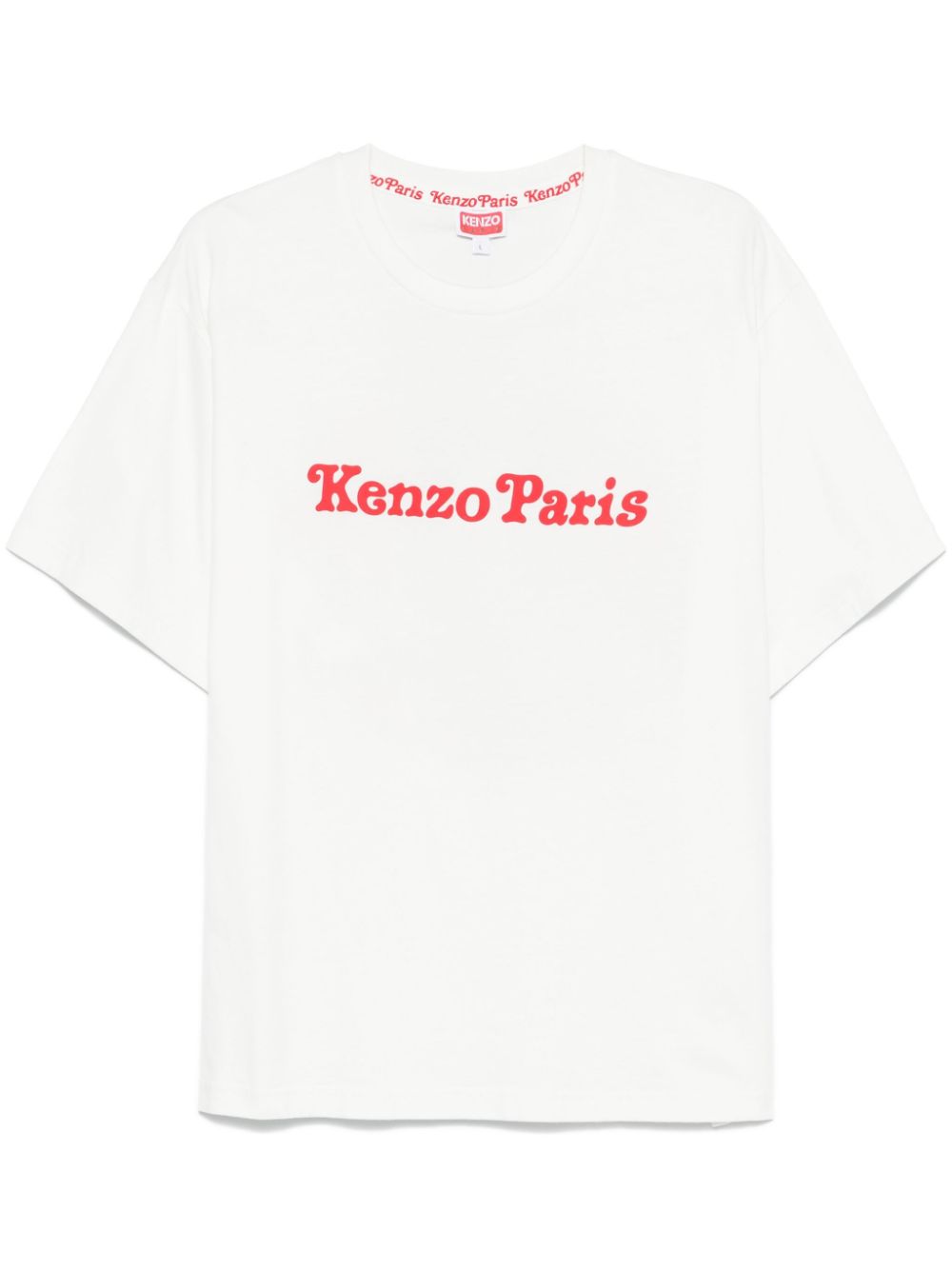 KENZO FF55TS4914SG99J 関税送料込 KENZO White cotton T-shirt with logo | TheDoubleF