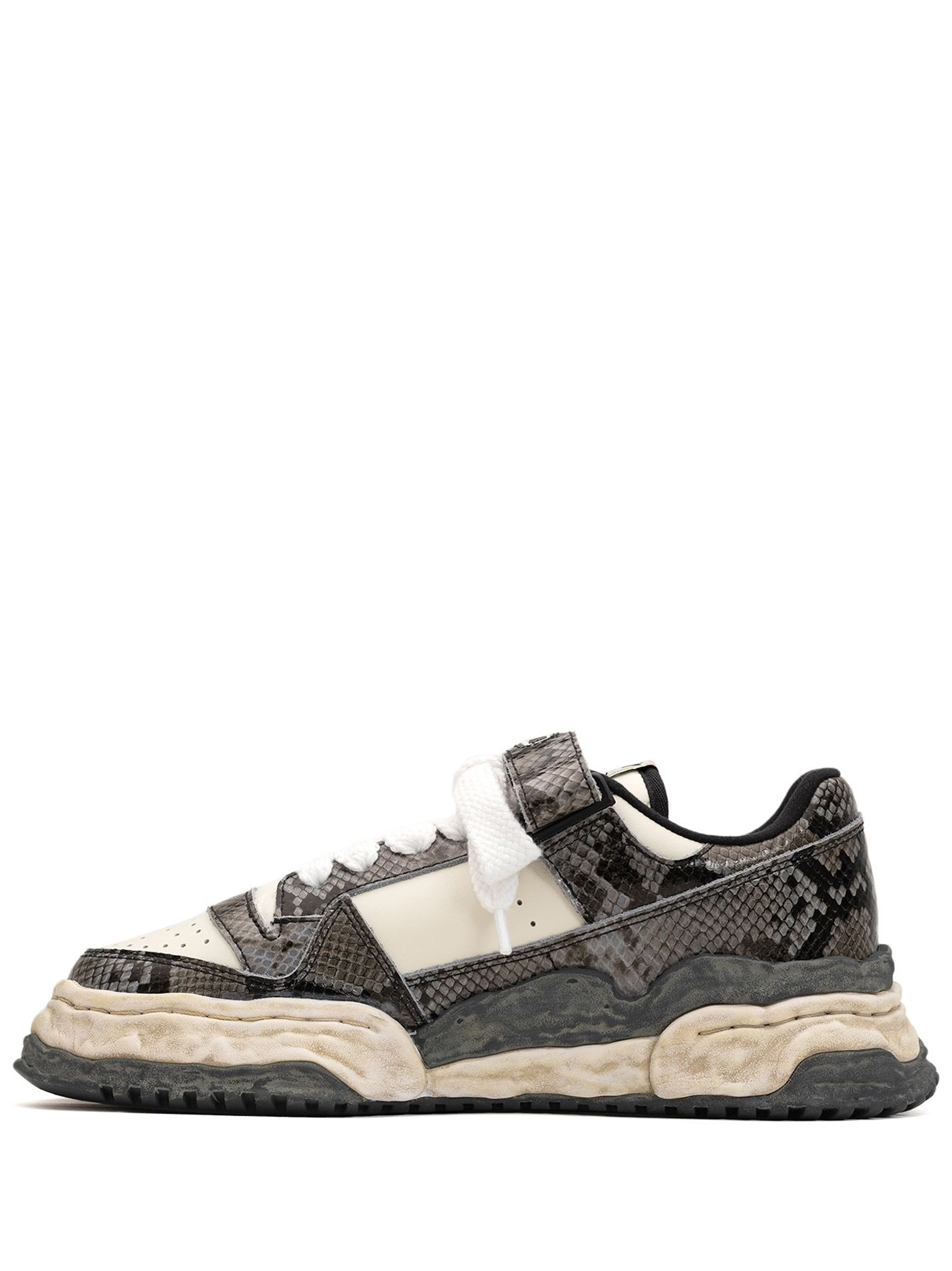 sneakers keith python printed uomo grigie e bianche