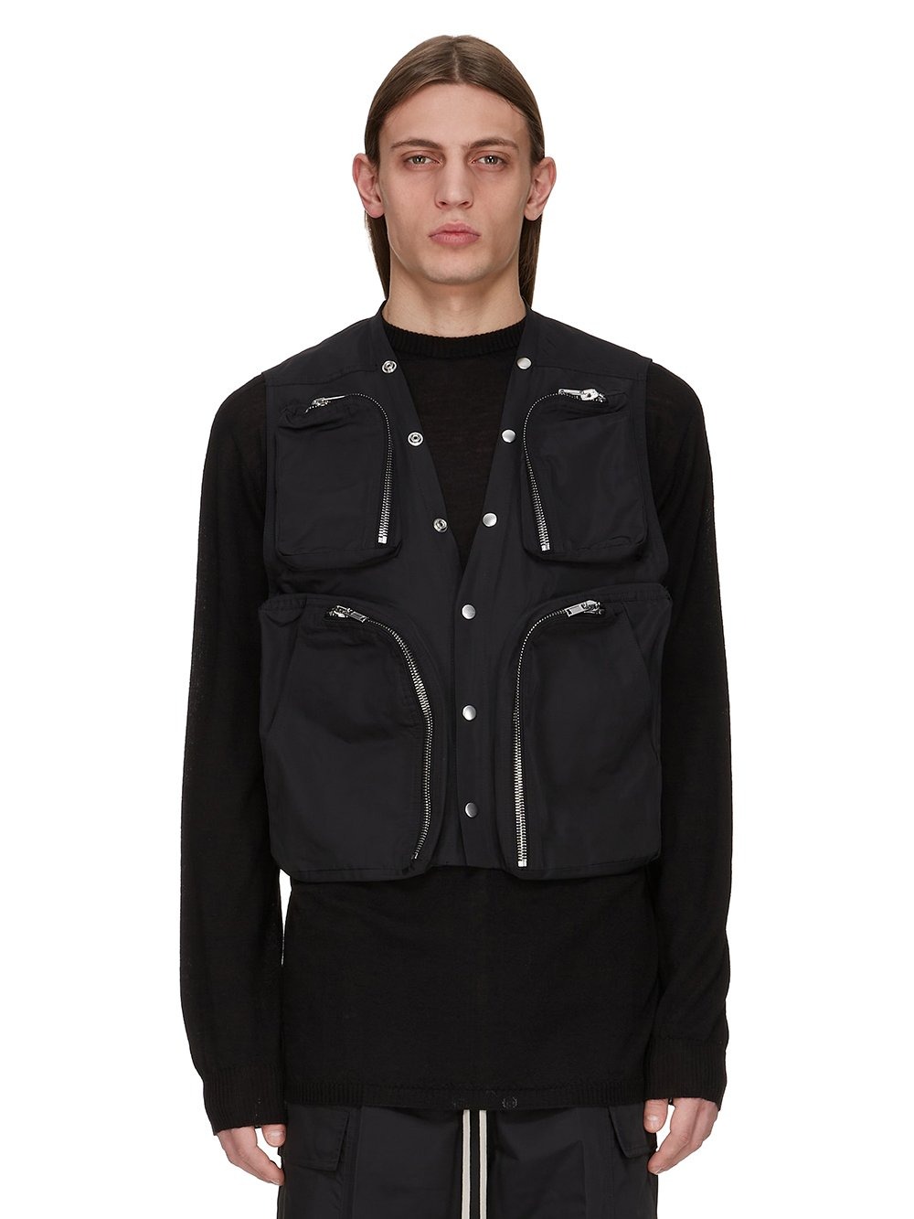 cargo vest man black RICK OWENS d —