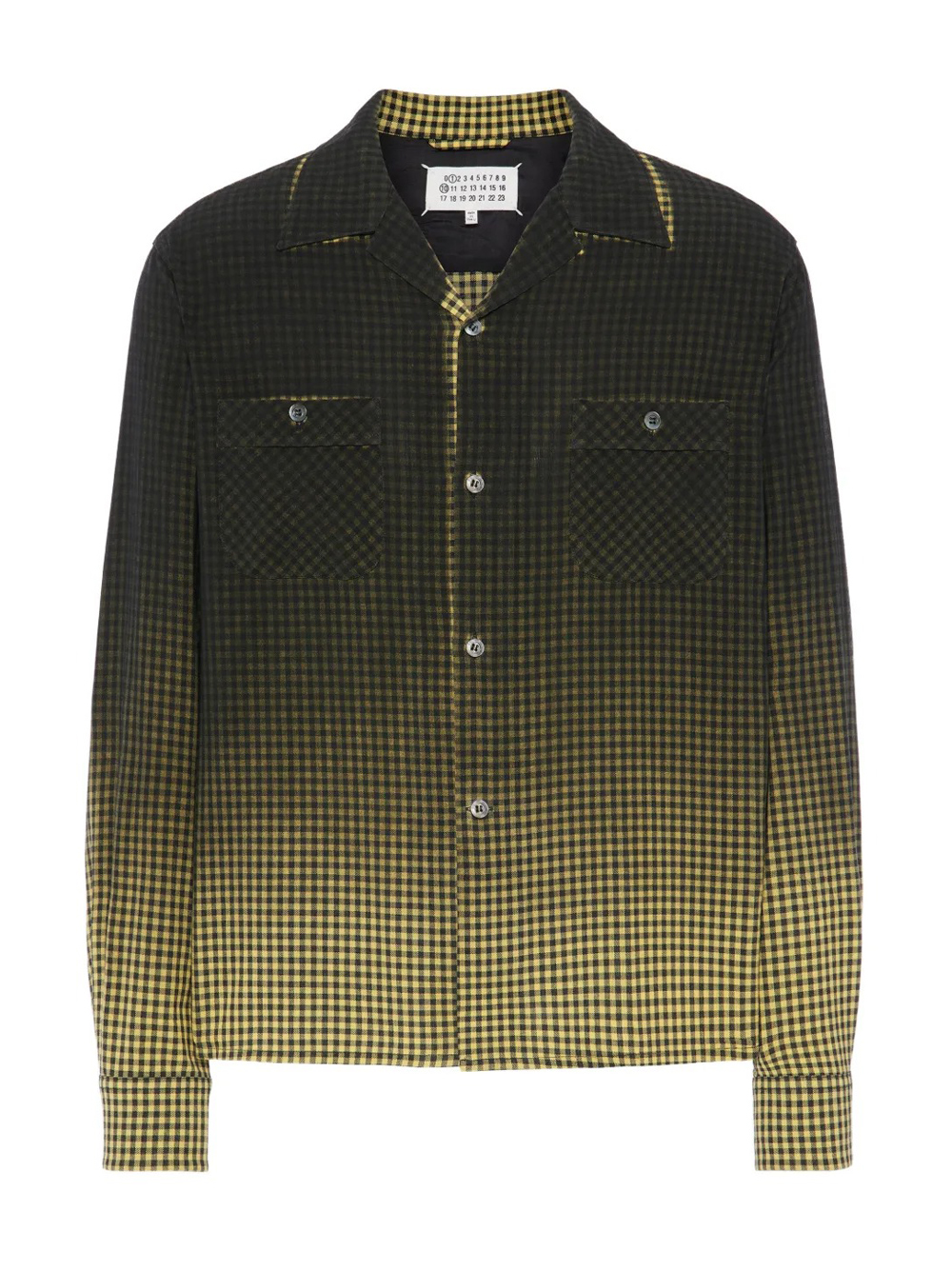 Maison Margiela Checked Shirt In Black