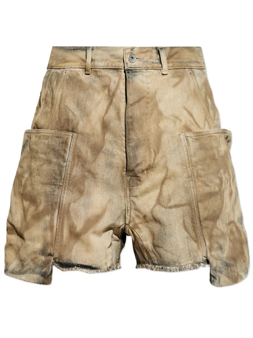Rick Owens Drkshdw Stefan Cargo Short In Brown