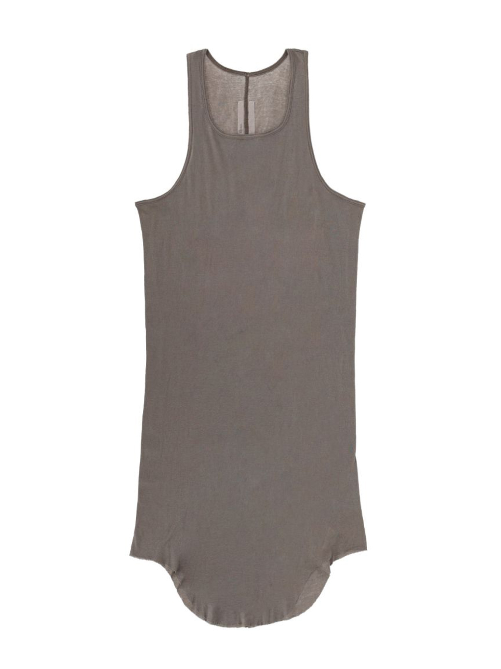 Rick Owens Basic Rib Tank Top In Brown