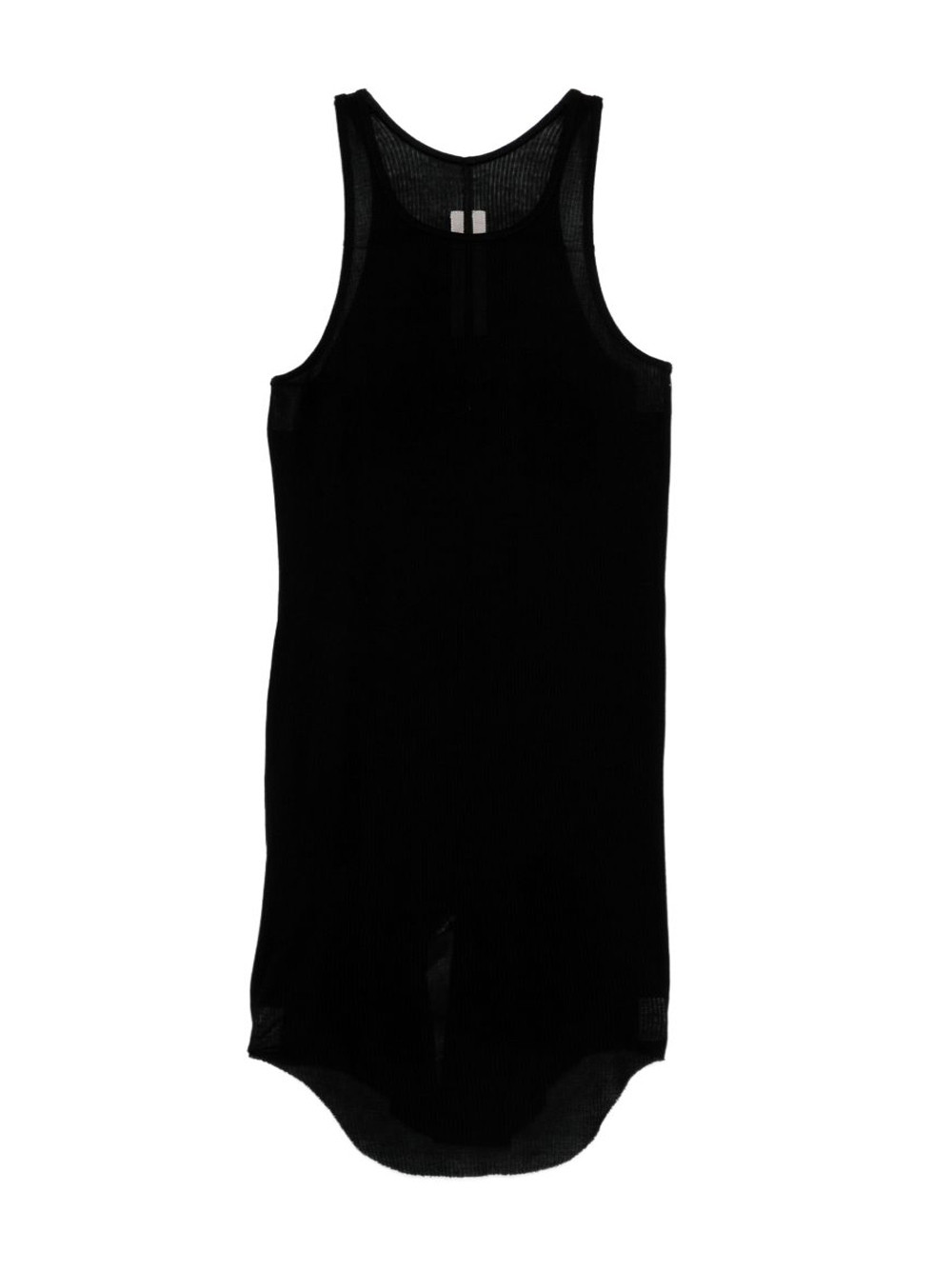 Rick Owens Basic Rib Tank Top In Black