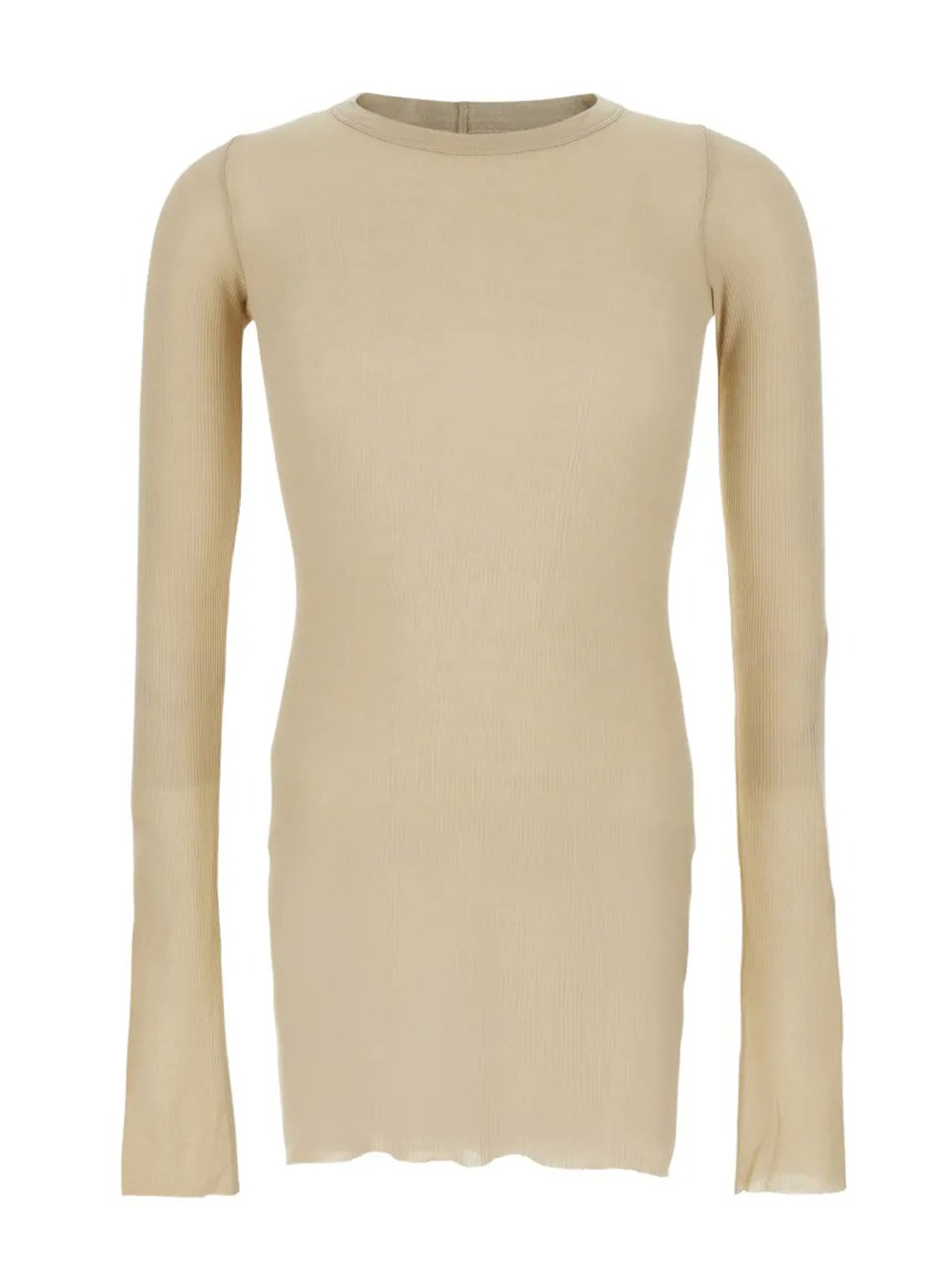 Rick Owens Rib Ls T Tee In Neutral