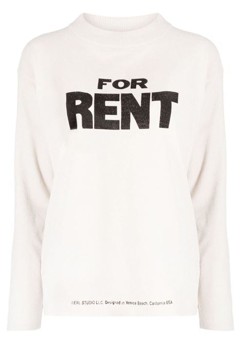 for rent sweater unisex white in polyester ERL | ERL07N0261