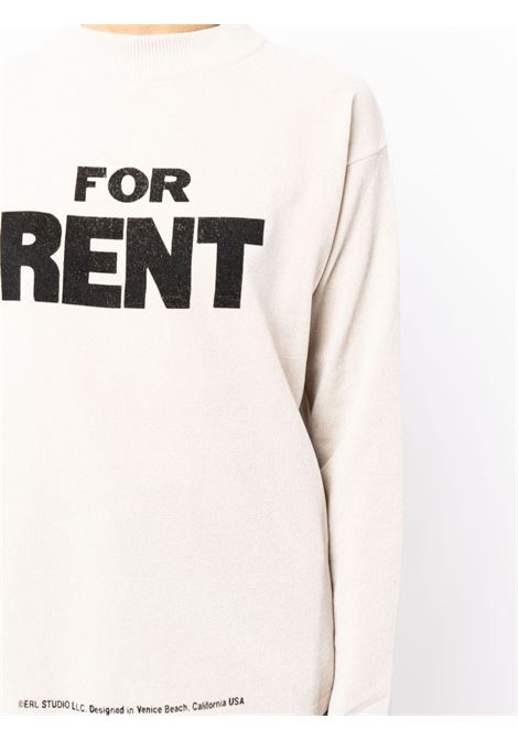 for rent sweater unisex white in polyester ERL | ERL07N0261