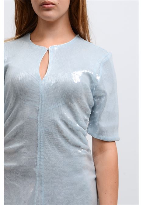 vestito light sequins donna azzurra GANNI | F7960495