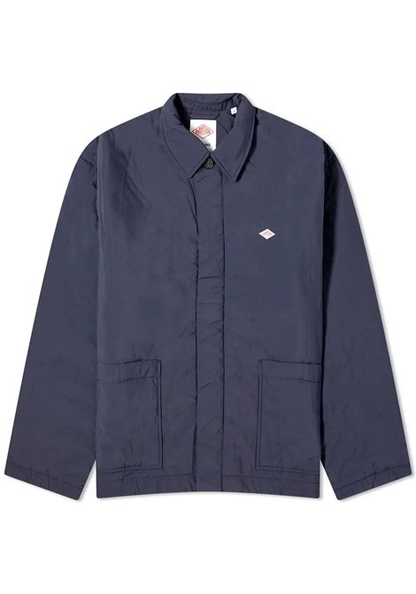 moleskin jacket men navy in cotton DANTON | DT-A0374NAVY