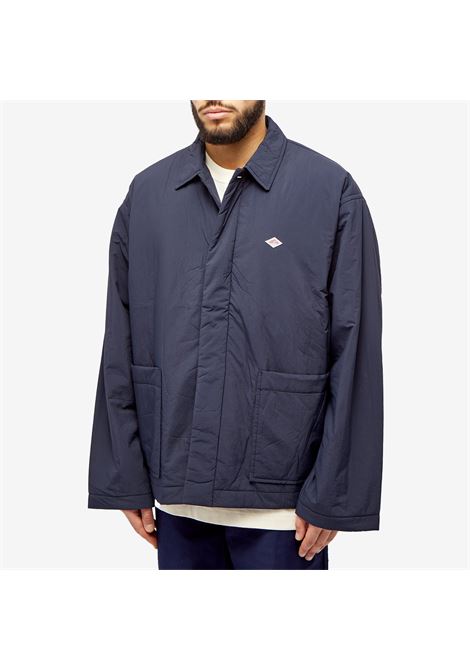 moleskin jacket men navy in cotton DANTON | DT-A0374NAVY