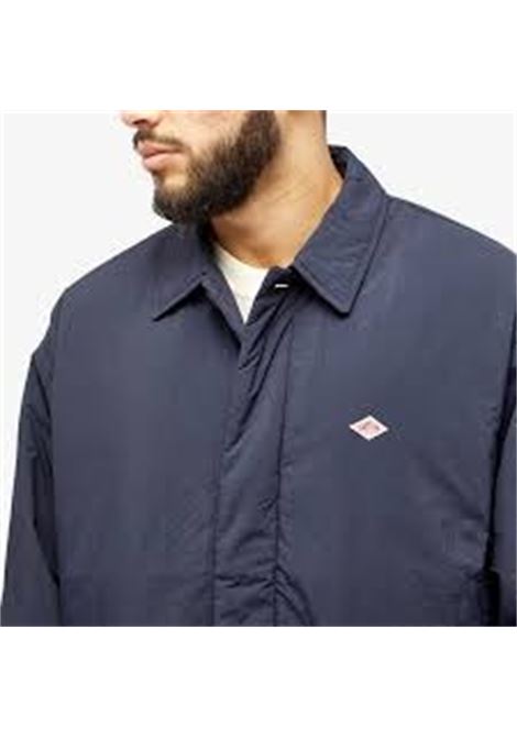 moleskin jacket men navy in cotton DANTON | DT-A0374NAVY