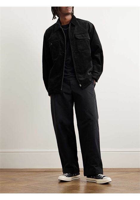 zipped jacket men black in cotton DANTON | DT-B0173BLACK