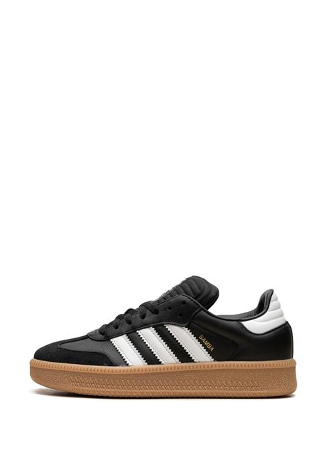 samba xlg sneakers unisex black in leather ADIDAS | IE1379BLACK