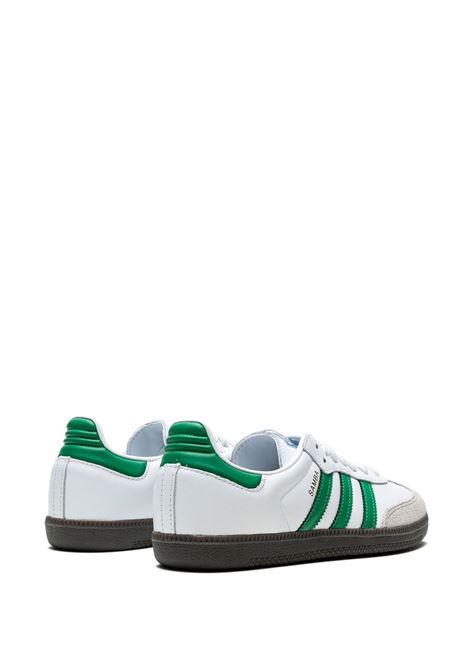samba og sneakers mwn white in leather ADIDAS | IG1024WHITE