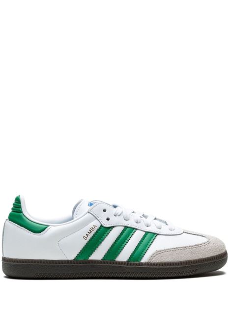 samba og sneakers mwn white in leather ADIDAS | IG1024WHITE
