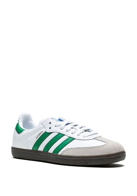 samba og sneakers mwn white in leather ADIDAS | IG1024WHITE