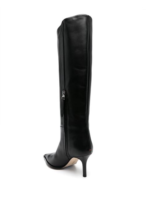 tula boot woman black in leather AEYDE | A11-KB-TULP75ST95-FW24-800-001BLACK
