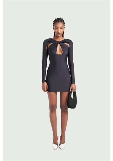 abito jersey twisted cut-out donna nero in poliamide COPERNI | COPJS18545BLK