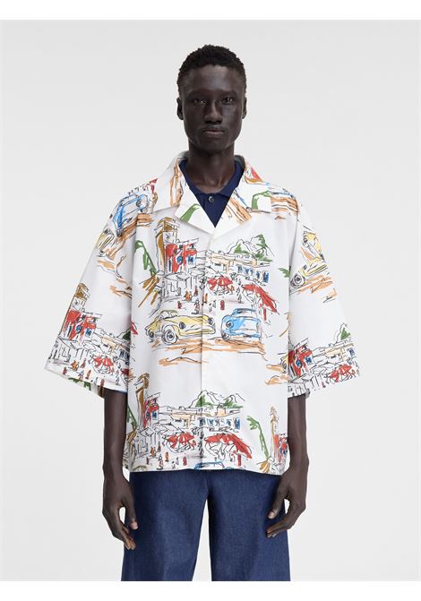 camicia la chemise casaco uomo bianca in cotone JACQUEMUS | 246SH108-16771HI