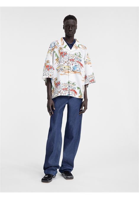 camicia la chemise casaco uomo bianca in cotone JACQUEMUS | 246SH108-16771HI