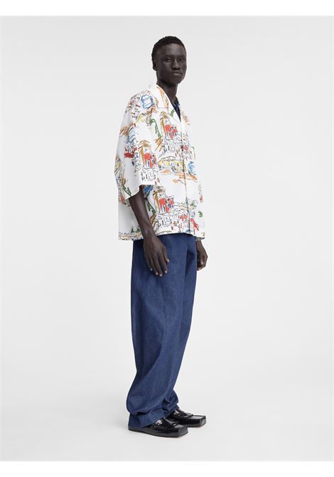 camicia la chemise casaco uomo bianca in cotone JACQUEMUS | 246SH108-16771HI