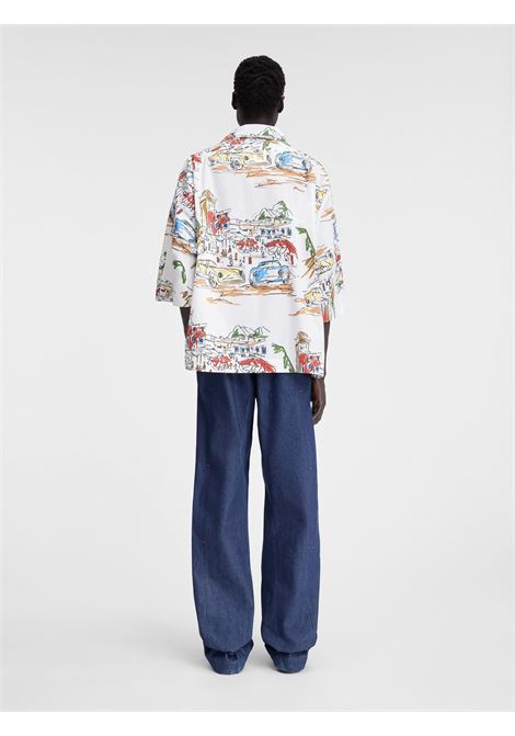 camicia la chemise casaco uomo bianca in cotone JACQUEMUS | 246SH108-16771HI